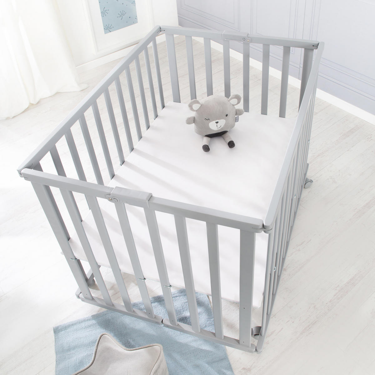 LAUFGITTER KLAPPBAR taupe - Taupe, Holzwerkstoff (74/72.5/100cm) - Roba
