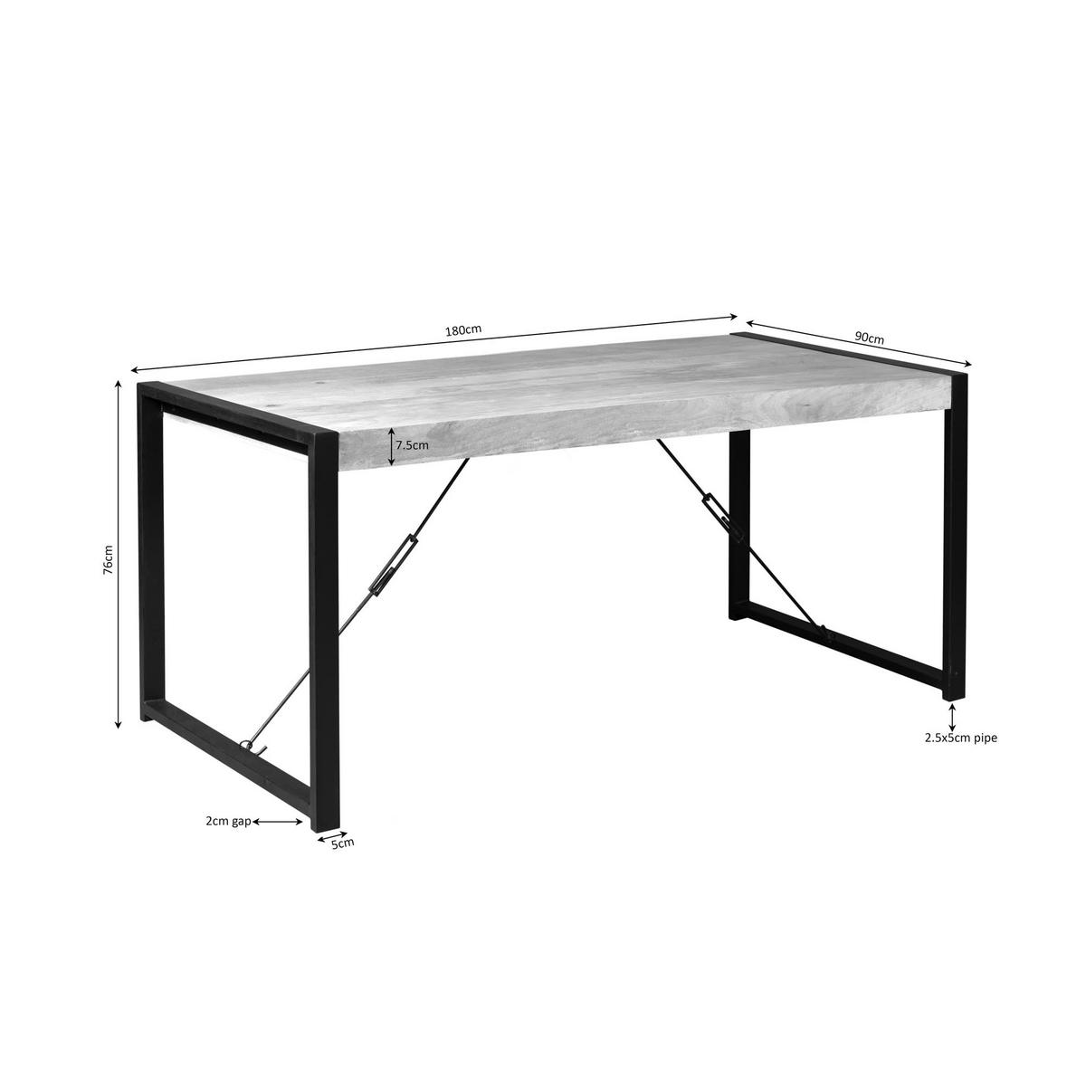 ESSTISCH Britt Braun 90/180/76 cm - Braun, Holz (90/180/76cm) - Starfurn