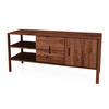 KOMMODE INA Wildeiche - Dunkelbraun, Holz (142/64/46cm) - byoak