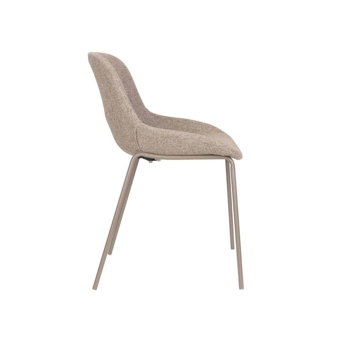 ESSZIMMERSTÜHLE Pleun Taupe - 2 er Set - Taupe/Braun, Kunststoff (49.5/81.5/56cm) - Housecraft Living