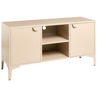 TV STOLEK Kov Béžový Ardura - béžová, kov (120/64/40cm) - Beliani