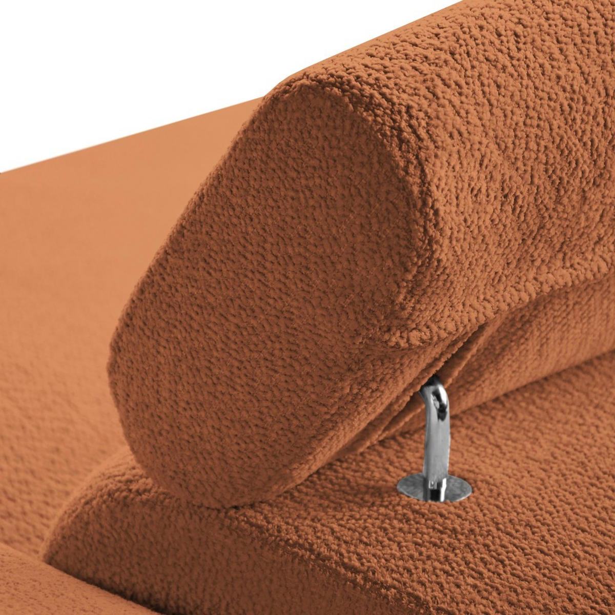 ECKSCHLAFSOFA Mellow mit Bettkasten, Ziegelrot, links - Rostfarben/Schwarz, Textil (270/205cm) - Beautysofa