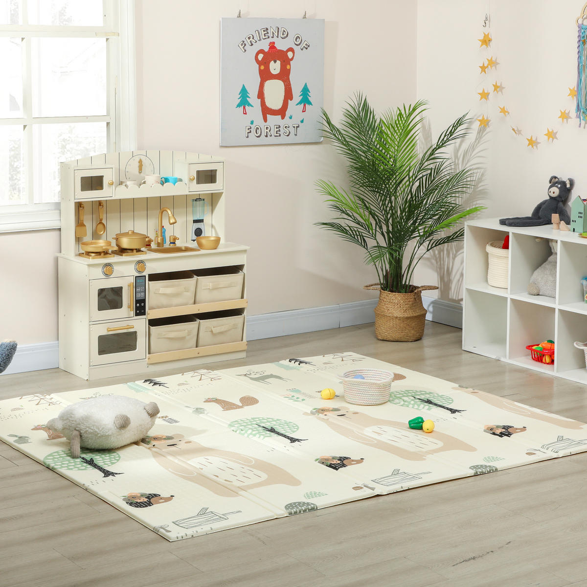 SPIELMATTE DE-10806 doppelseitig & faltbar Mehrfarbig - Multicolor, Kunststoff (176/196cm) - ComfortXL