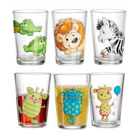 KINDERGLÄSER Happy Zoo Monsterchen bunt 205 ml 6er Set - Multicolor, Glas (0.205L) - Ritzenhoff Breker