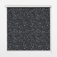 VNÚTORNÁ roleta - okenná roleta - roleta - 130x140 cm - Súhvezdie - čierna, plast (130/140/0.5cm) - TULUP