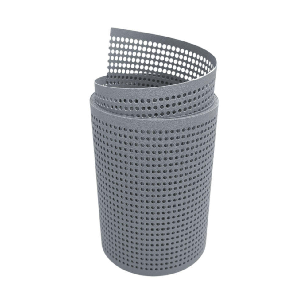 SICHTSCHUTZSTREIFEN PP Premium Gelocht 30 Prozent Streifen Fenstergrau 2,55m - Hellgrau, Kunststoff (255/19cm) - ZAUN|ZU