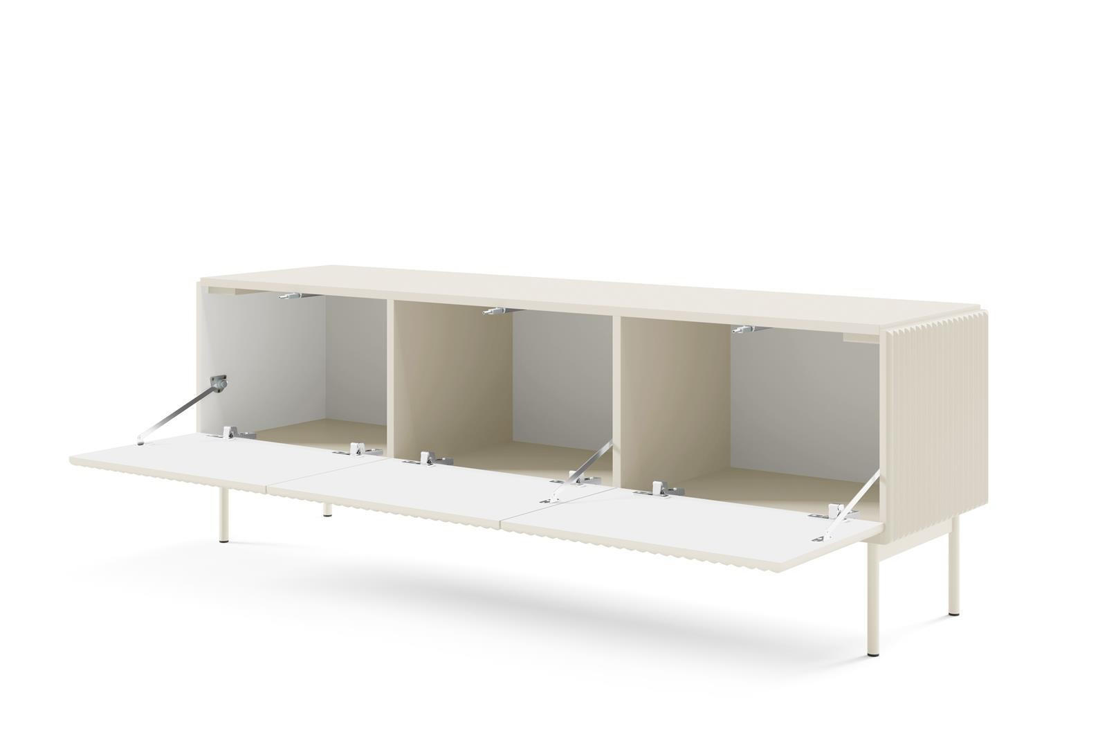 RTV-SCHRANK Tutti Kaschmir, TV-Tisch - Kaschmir, Holzwerkstoff/Metall (147/51/40cm) - Bettso