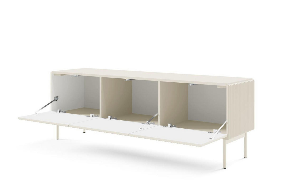 RTV-SCHRANK Tutti Kaschmir, TV-Tisch - Kaschmir, Holzwerkstoff/Metall (147/51/40cm) - Bettso