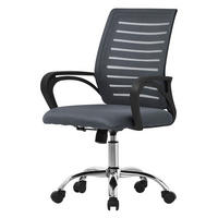 SCHREIBTISCHSTUHL Classic grau - Grau, Metall (54/99/59cm) - ML-DESIGN