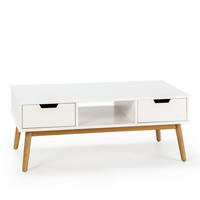 COUCHTISCH Baku weiß 2 Schubladen - Weiß, Holz (43/110/55cm) - VS Venta-stock