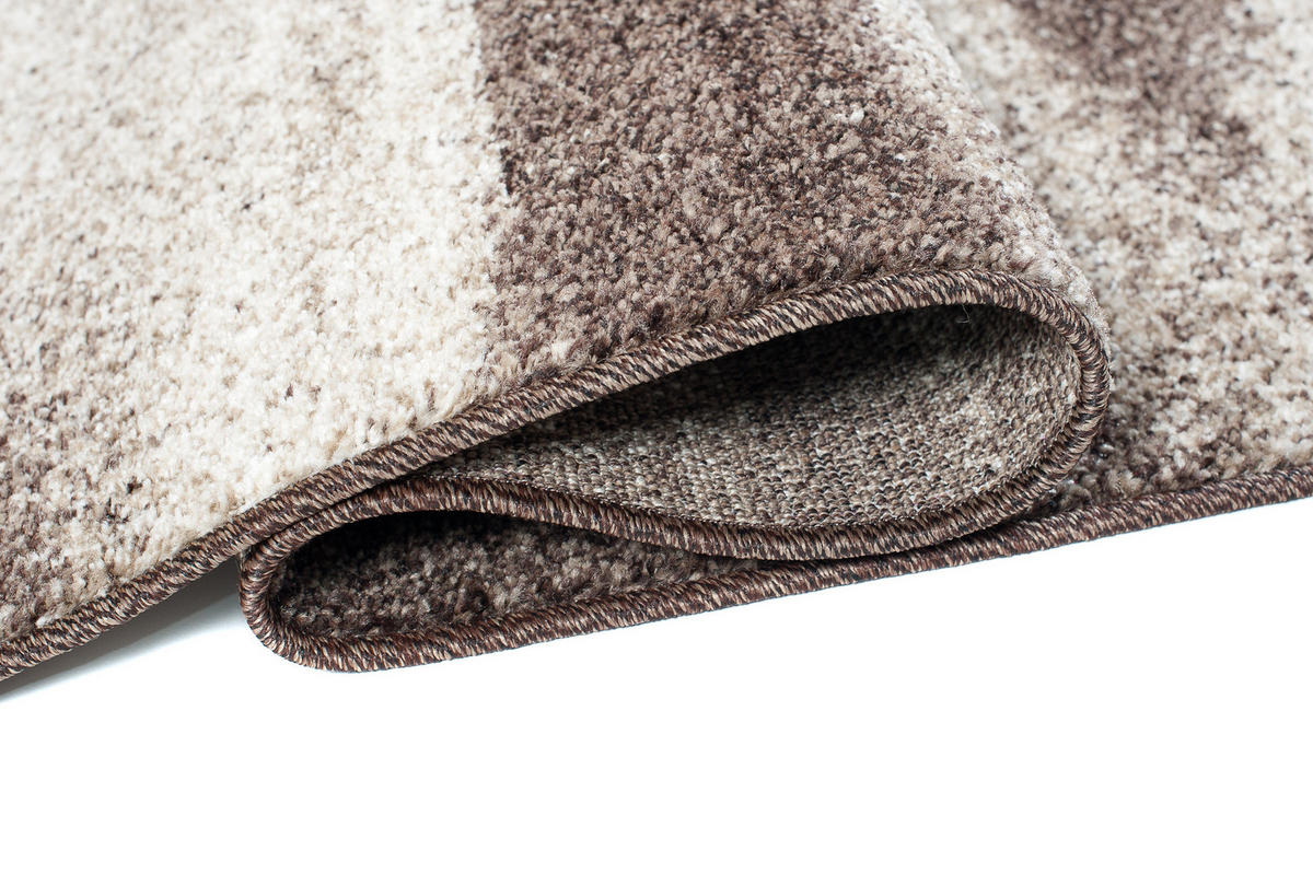 TEPPICHLÄUFER SARI hellbraun abstrakt 100/500 cm - Hellbraun, Textil (100/500cm) - Tapiso