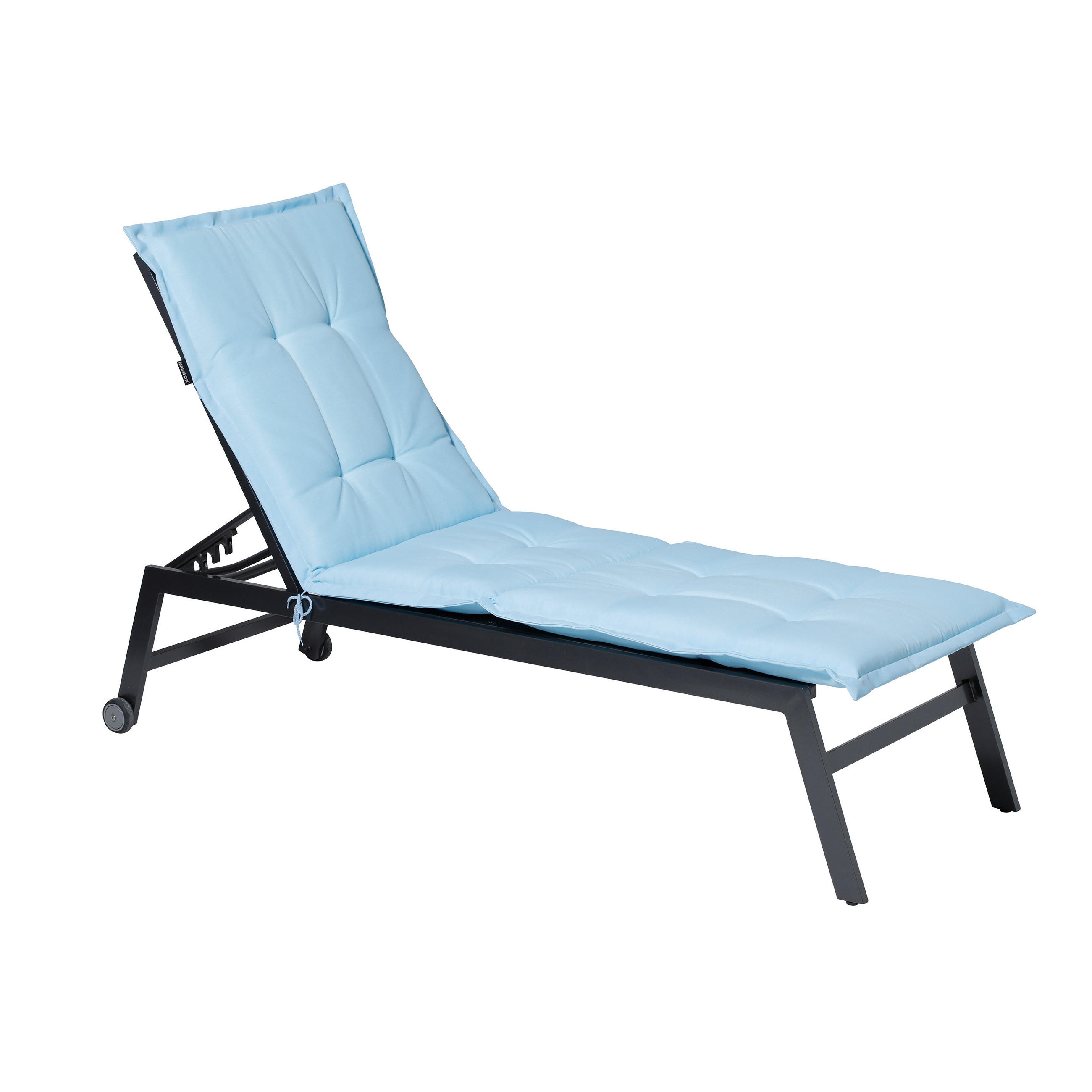 LIEGENAUFLAGE Panama 200/65 cm - Hellblau, Textil (60/7/200cm) - Madison