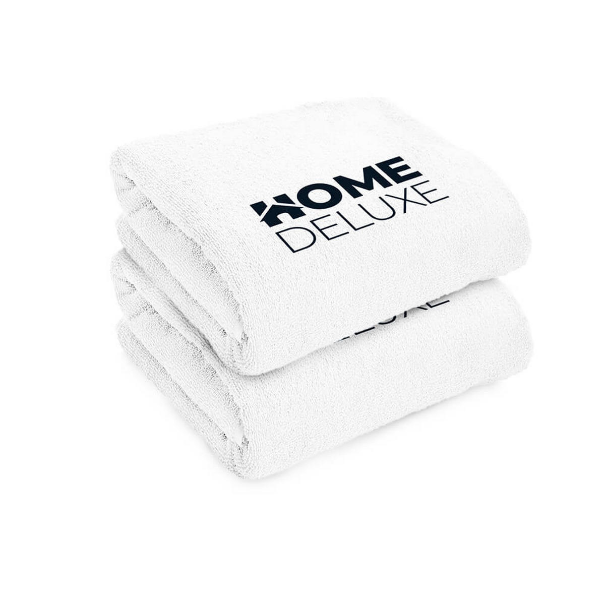 HANDTUCH HOME DELUXE - 70 x 140 cm, 2 - Weiß, Naturmaterialien (70/140cm) - Home Deluxe