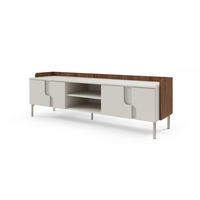 TV-LOWBOARD PAURO 10 160/51/42 cm in Walnuss Alba / Kaschmir - Kaschmir/Walnussfarben, Holzwerkstoff (160/51/42cm) - Deine Möbel 24