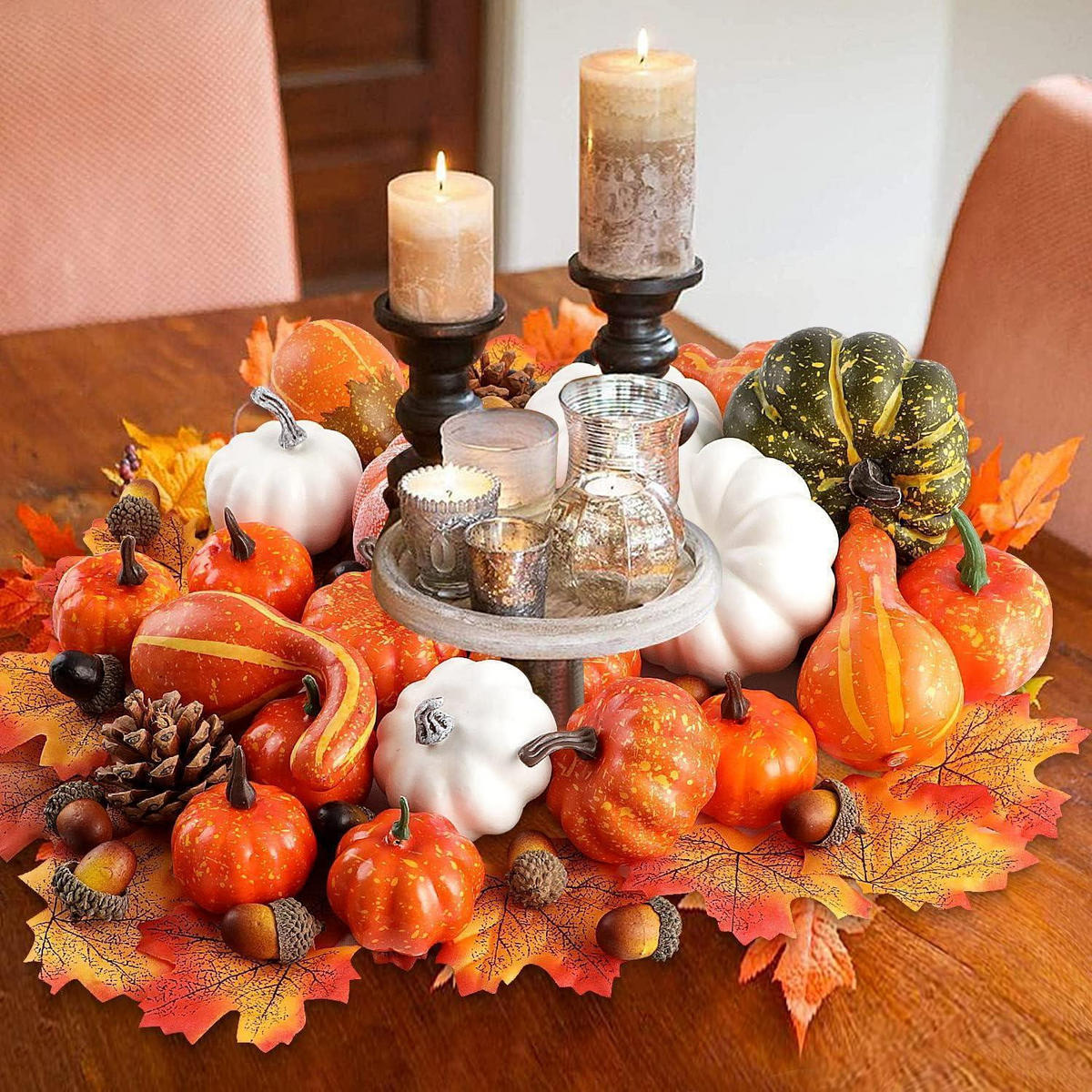 DEKO-SET Herbst 102-teiliges Set - Multicolor, Kunststoff (10cm)