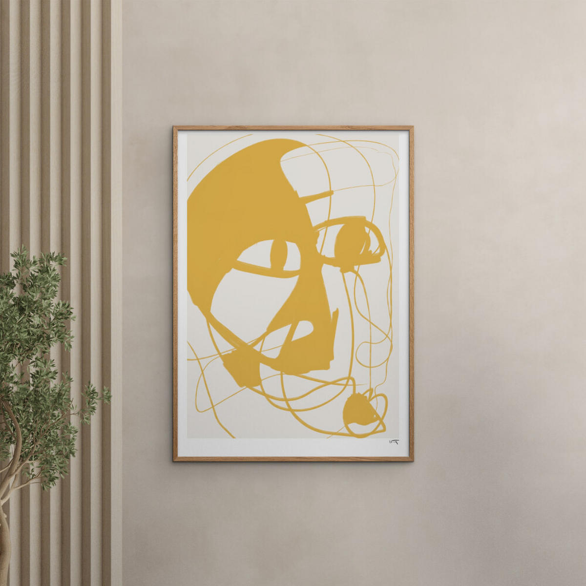POSTER N. Atelier - Soirée - Gelb, Papier (70/100/0.1cm) - Poster&Frame