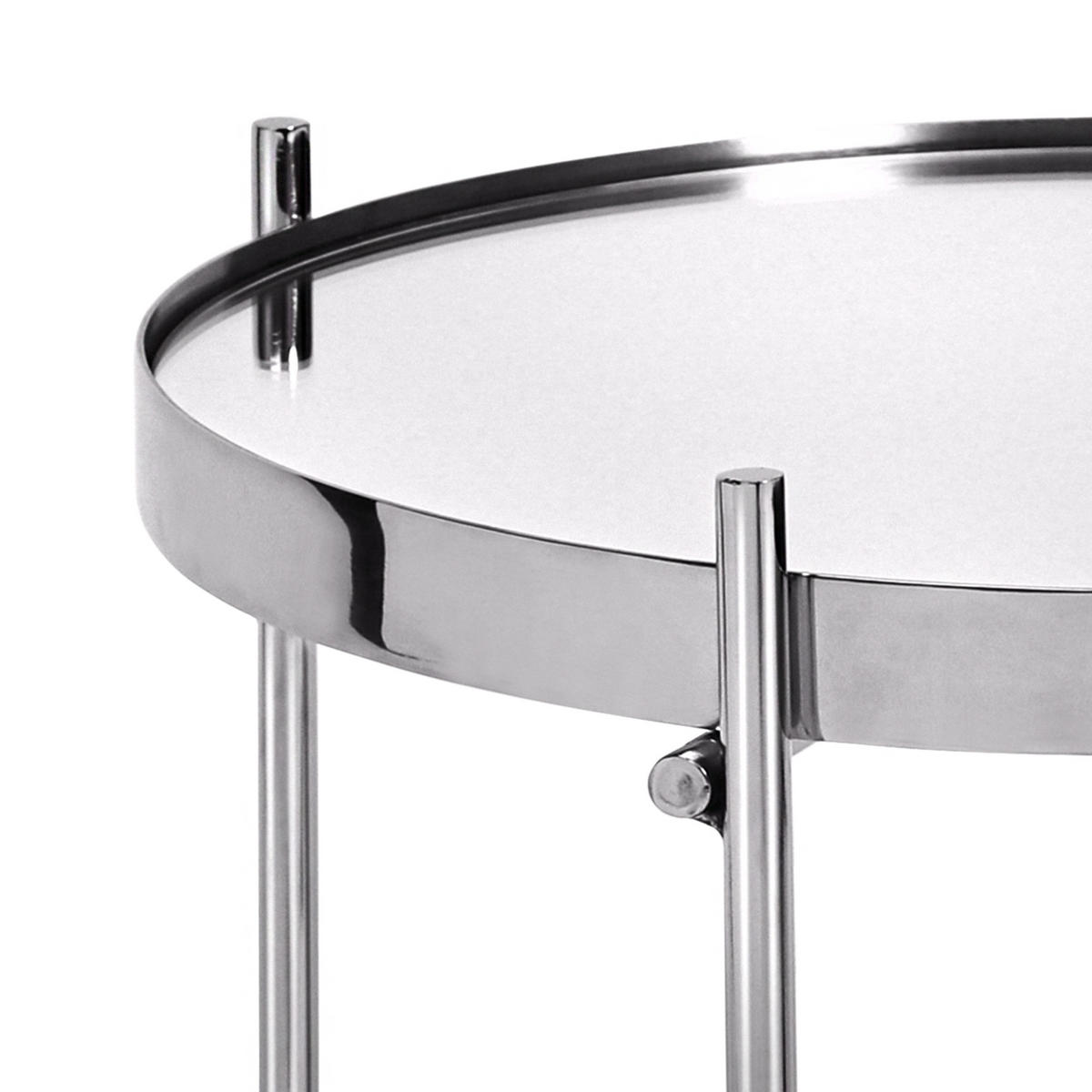 COUCHTISCH Silber 43/43/45 - 75/75/35 cm 2er Set - Silberfarben, Metall (75/75/35cm) - WOMO-DESIGN