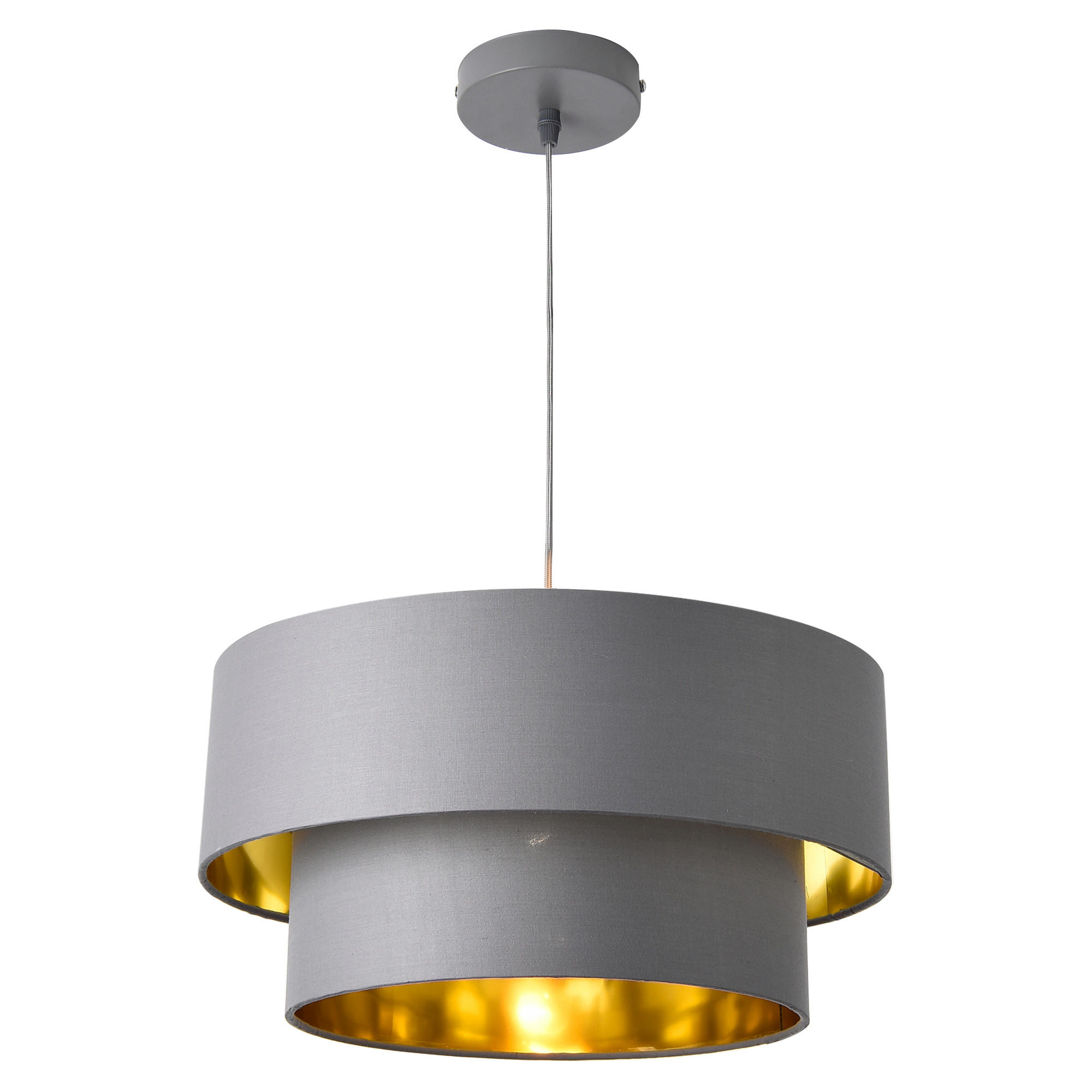 HÄNGELEUCHTE Lopar - Grau, Metall (40/40/149cm) - lux.pro