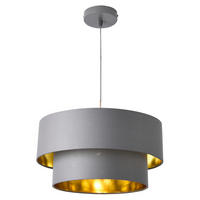 HÄNGELEUCHTE Lopar - Grau, Metall (40/40/149cm) - lux.pro