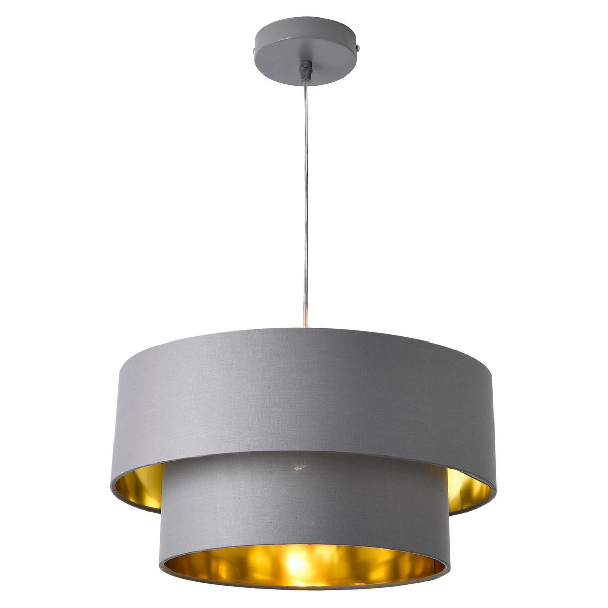 HÄNGELEUCHTE Lopar - Grau, Metall (40/40/149cm) - lux.pro