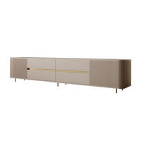 TV-UNIT MIRAGE GOLD 240 cm mit geriffelten Fronten - Beige, Holzwerkstoff (240/52/40cm) - Lookway