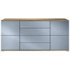 SIDEBOARD Rova Denim matt - Pastellblau, Holzwerkstoff (166.5/75.5/35cm) - Vladon