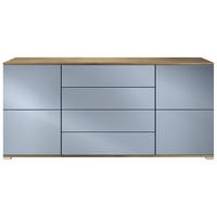 SIDEBOARD Rova Denim matt - Pastellblau, Holzwerkstoff (166.5/75.5/35cm) - Vladon