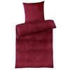 WINTER-BETTWÄSCHE 135x200 Cashmere-Touch Warmer Winter Bettbezug Kuschelig Bordeaux - Bordeaux, Textil (135/200cm) - Carpe Sonno