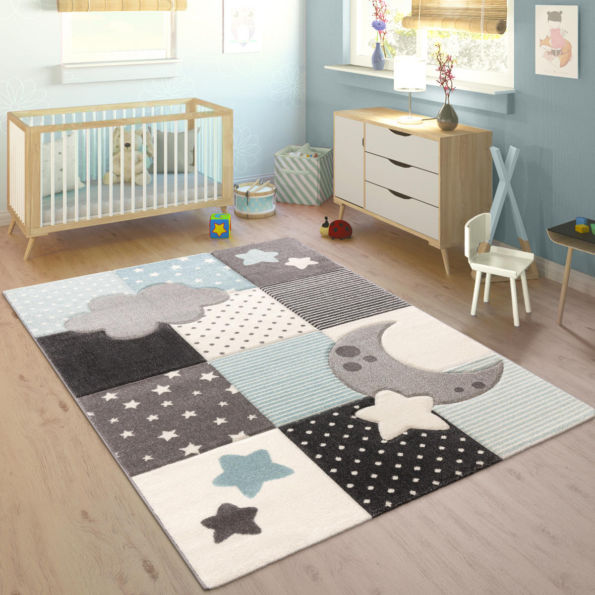 KINDERTEPPICH 120/170 cm Cosmo 755 - Blau, Textil (120/170cm) - Paco Home