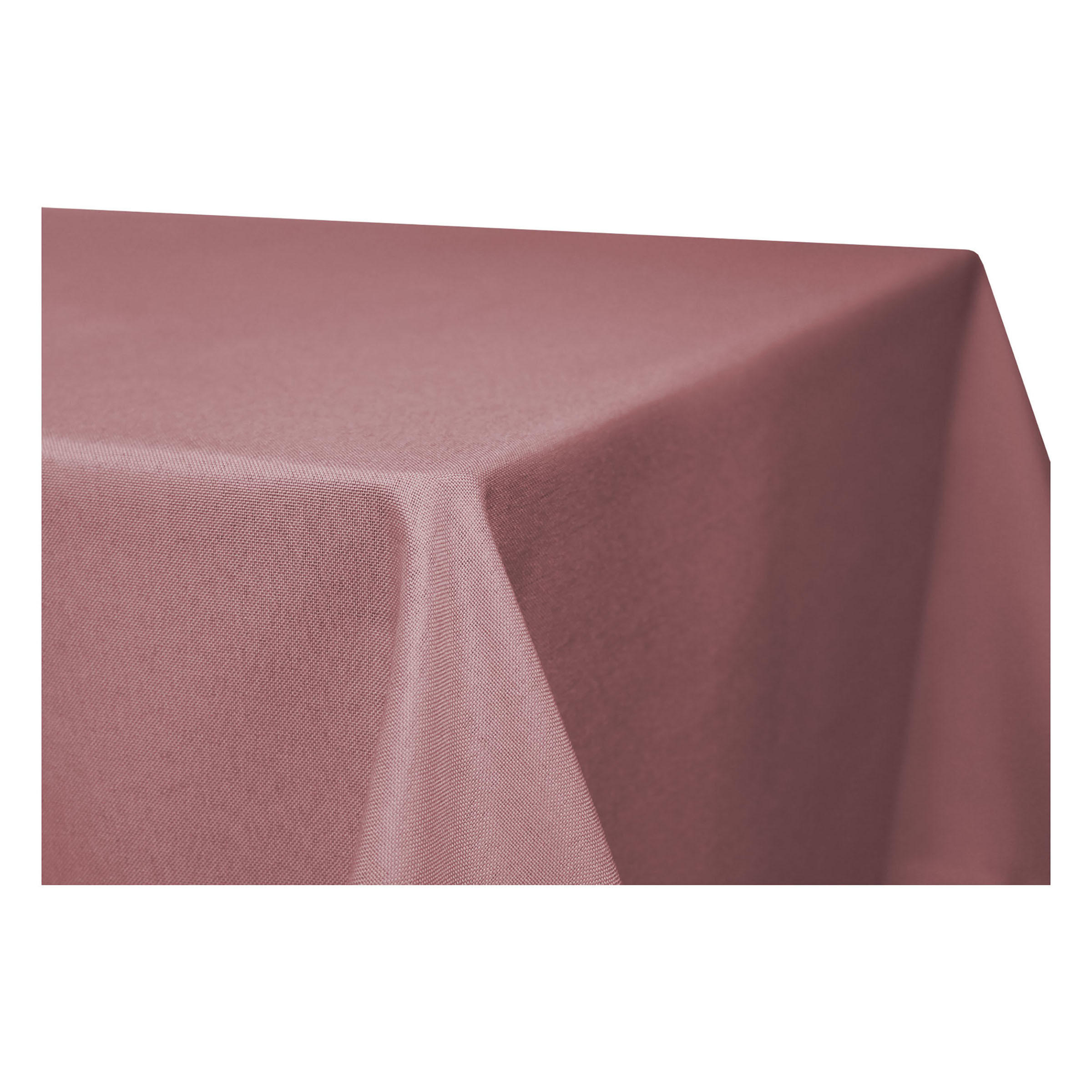 TISCHDECKE Leinenoptik 90/90 cm eckig altrosa - Altrosa, Kunststoff (90/90cm) - TiborTex