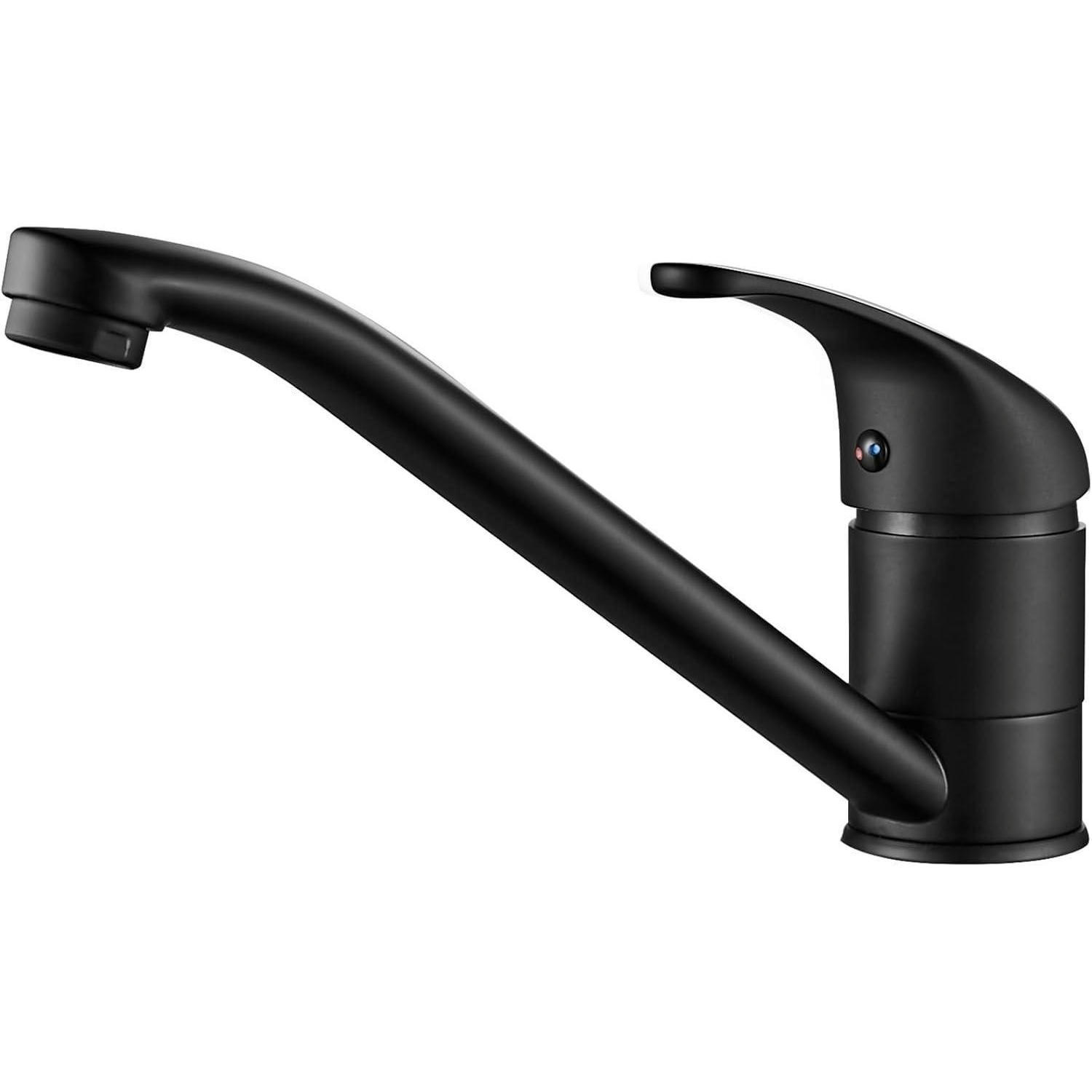 KÜCHENARMATUR 360° schwenkbar Schwarz - Schwarz, Metall (15/5/30cm)