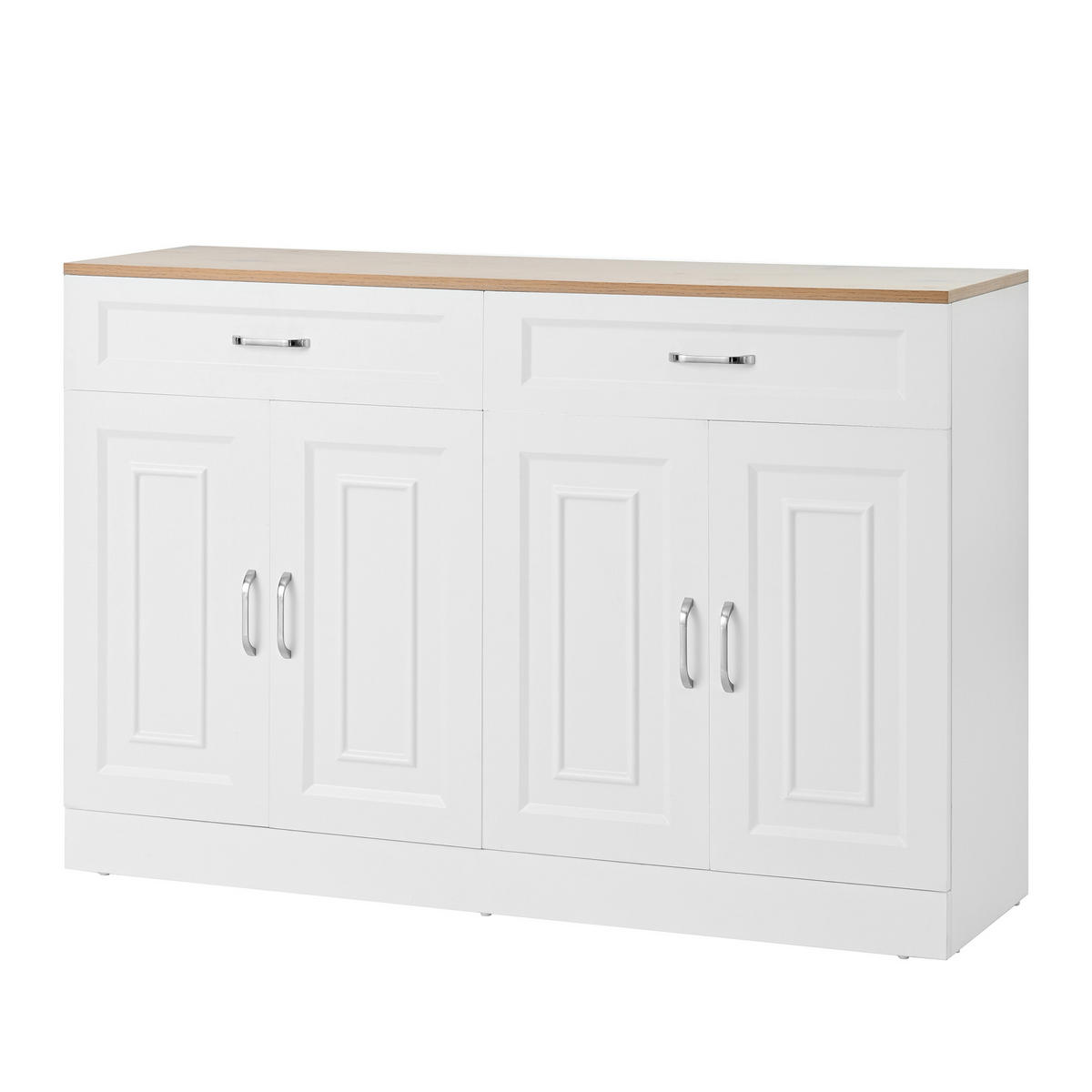 SIDEBOARD Weiß 120/35/80,5 cm - Weiß, Holzwerkstoff (120/80.5/35cm) - PANGIVO