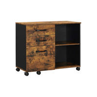 ROLLCONTAINER - Braun, Holzwerkstoff (40/66/80cm) - Hansiro