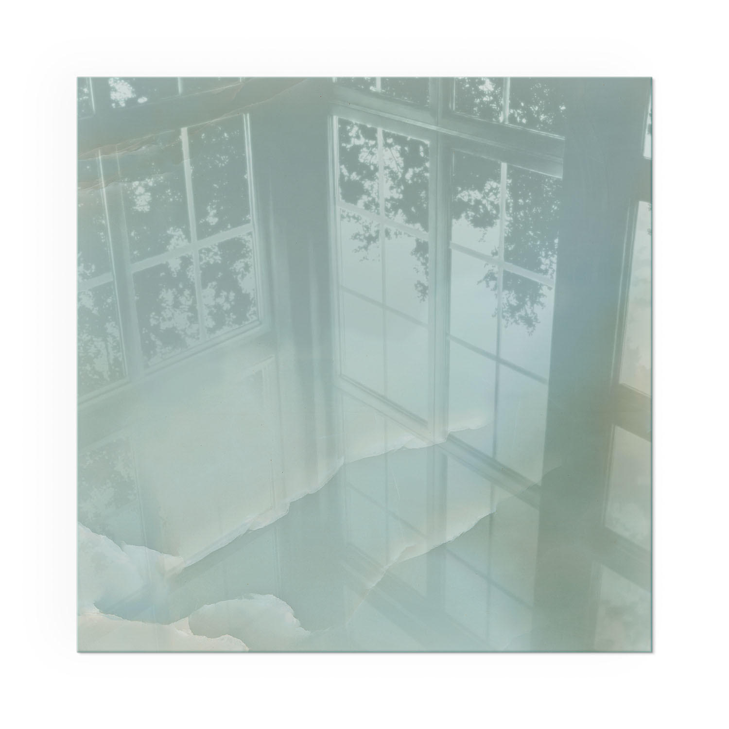 GLASPLATTE für Kamin 60x60 cm - Türkis, Glas (60/60/0.4cm) - TULUP