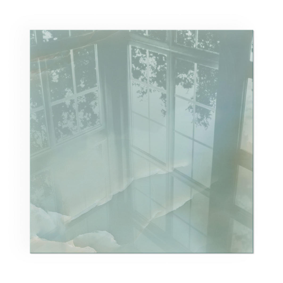 GLASPLATTE für Kamin 60x60 cm - Türkis, Glas (60/60/0.4cm) - TULUP