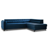 ECKSOFA Alice, Seite: Rechts - Blau, Holz/Textil (250/179cm) - Sofnet