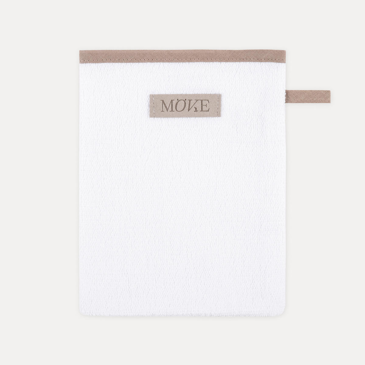 WASCHHANDSCHUH SAUNA - Weiß, Textil (20/15cm) - MÖVE