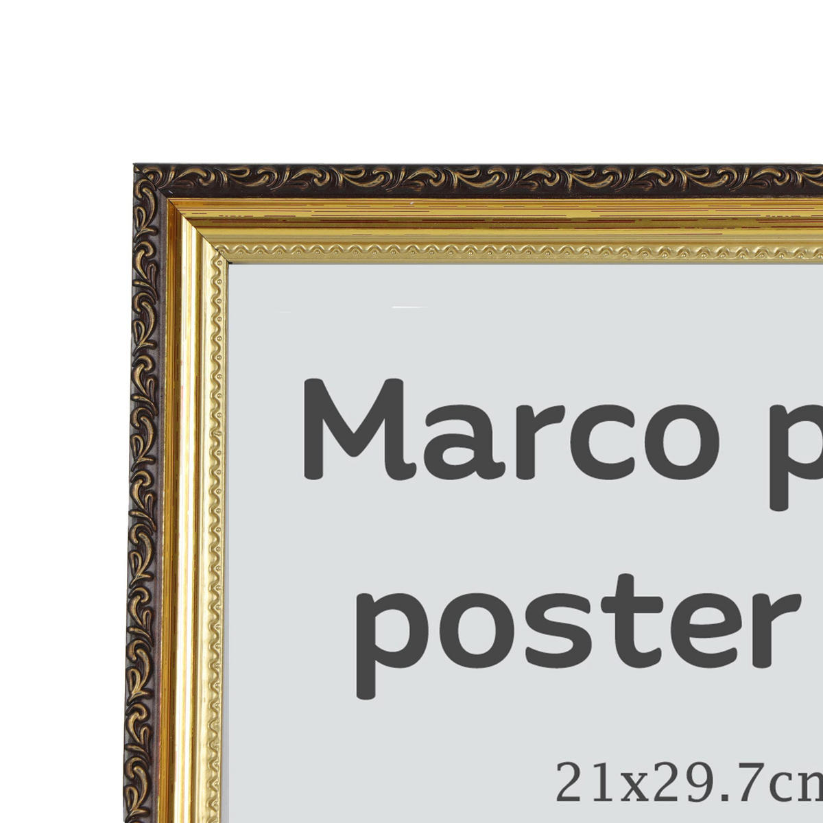 RAHMEN Set mit 3 aus MDF und Acrylglas Schutz und Aussteller für Fotografien, Bilder, Poster, Gemälde, Dekoration für Haus Farbe Hellholz A4 - Beige, Holz (21/3/29.7cm) - Nacnic