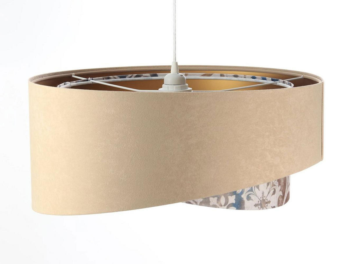 HÄNGELEUCHTE Gold 50/23 cm - Goldfarben, Kunststoff (50/1.3/23cm) - ONZENO
