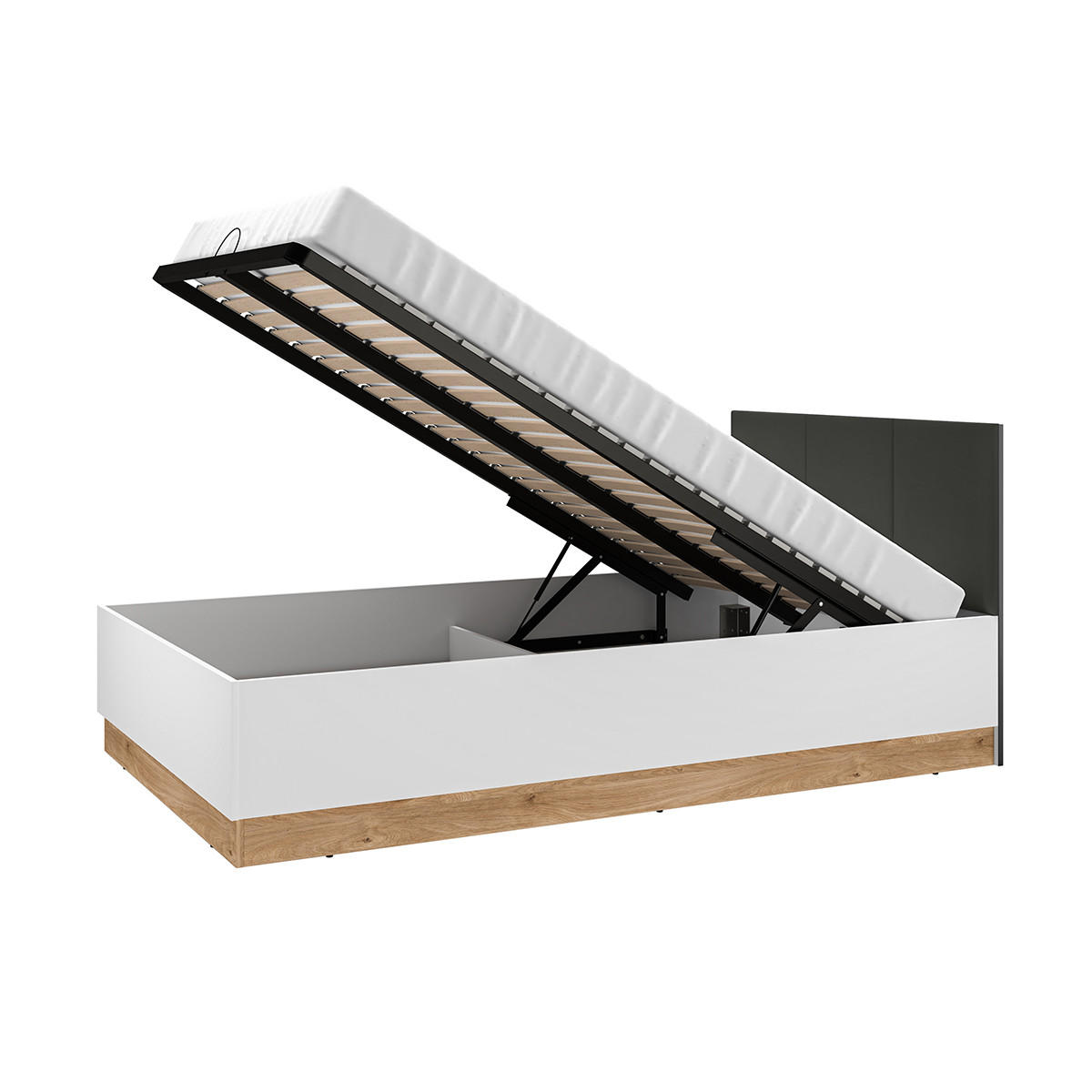 BOXSPRING POSTEL 120/200 Ronan Bílá - bílá, kompozitní dřevo (120/200cm) - Petits-meubles