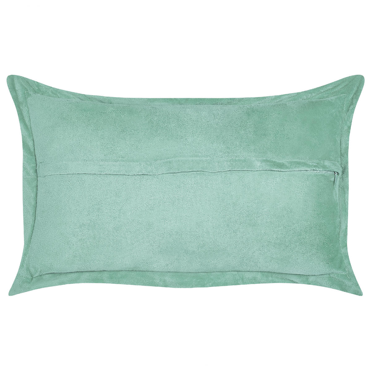 DEKOKISSEN CORD 2er-Set Hellgrün 47/27 cm Zinnia - Hellgrün, Textil (47/27cm) - Beliani