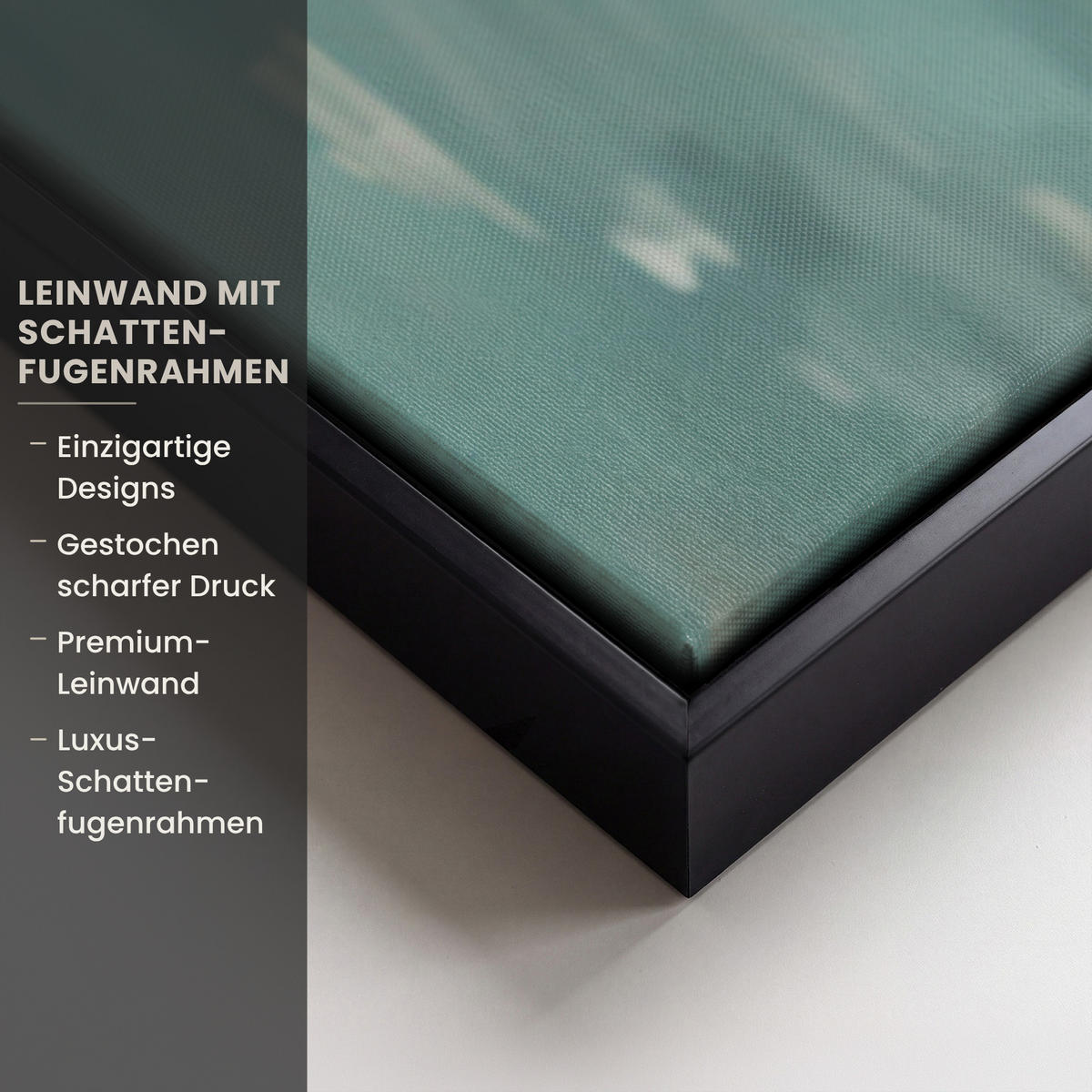 LEINWAND Bilder mit Rahmen - Frau - Kunst - Schmuck - Porträt - 60x40 - Blaugrau, Textil (60/40cm) - MuchoWow