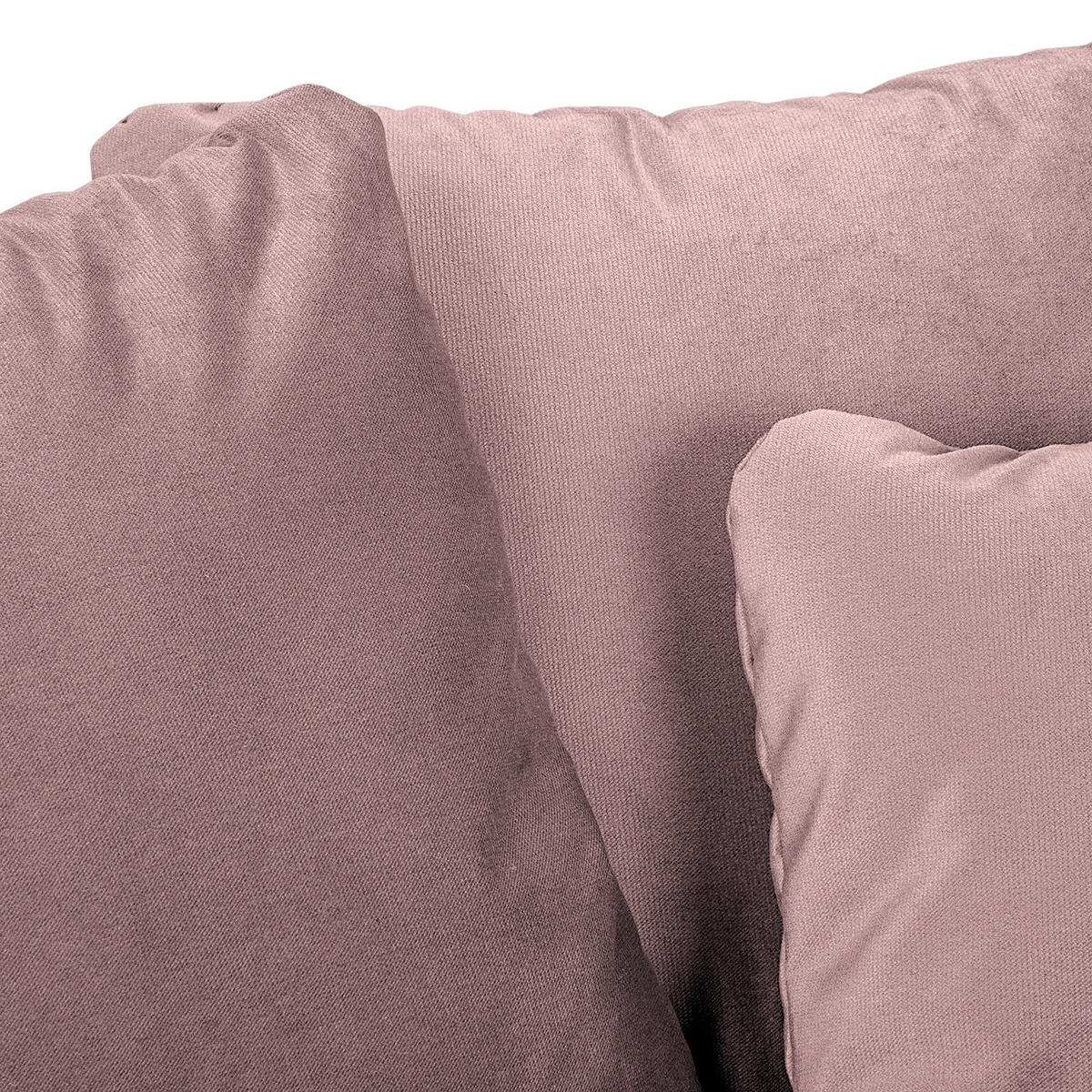 3-SITZER SOFA - Samt - Mauve, Textil (228/85/90cm) - home24