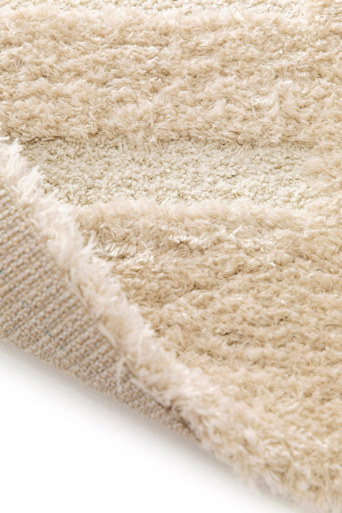 TEPPICH, Weicher, dicker mit Reliefeffekt beige - Beige, Textil (120/170cm) - AFK Living