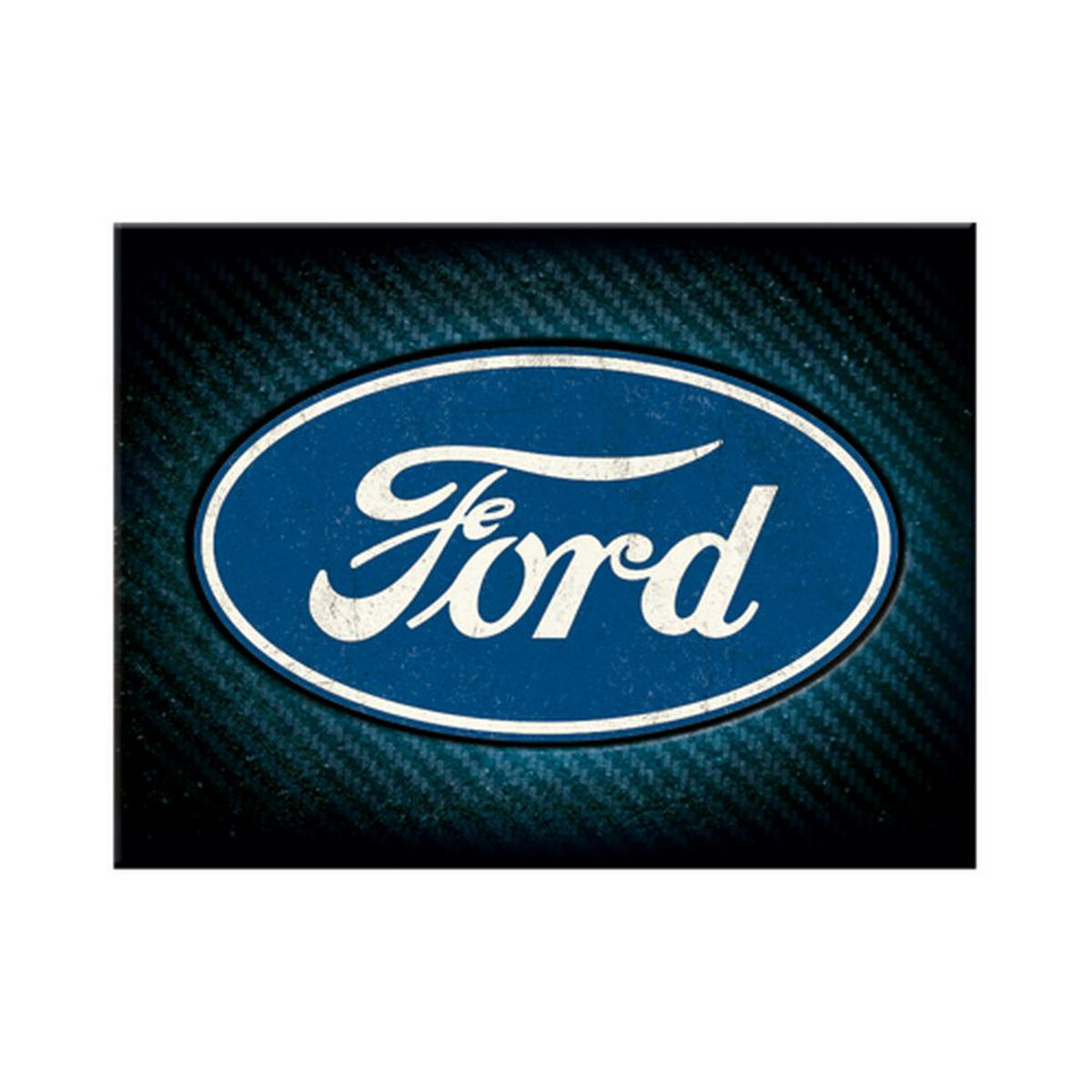 MAGNET 6/8 cm Ford Logo Blue Shine - Multicolor, Metall (8/6/0.1cm) - Nostalgic-Art