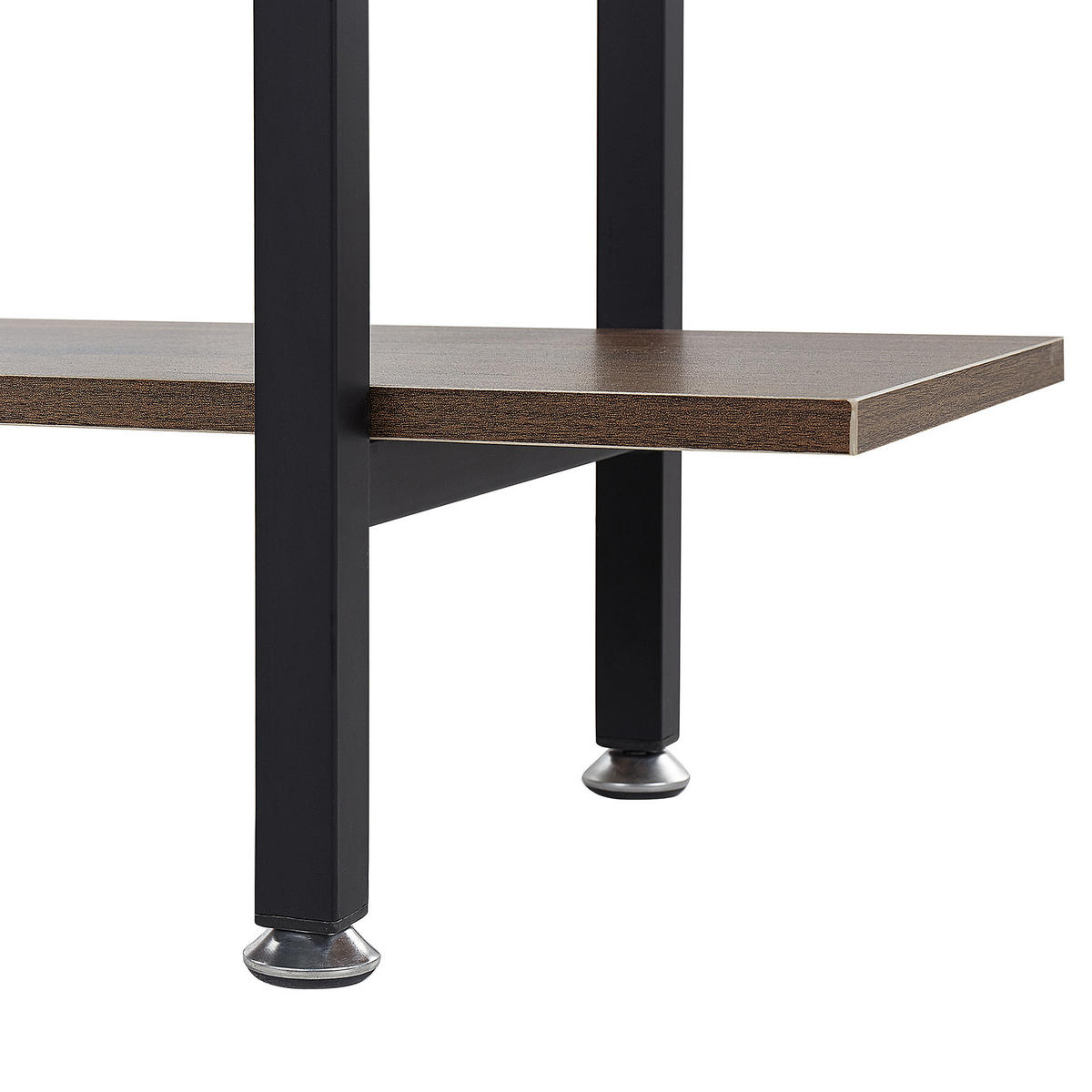 REGAL 4 Fächer Darby - Dunkelbraun, Holzwerkstoff (90/140/30cm) - Beliani