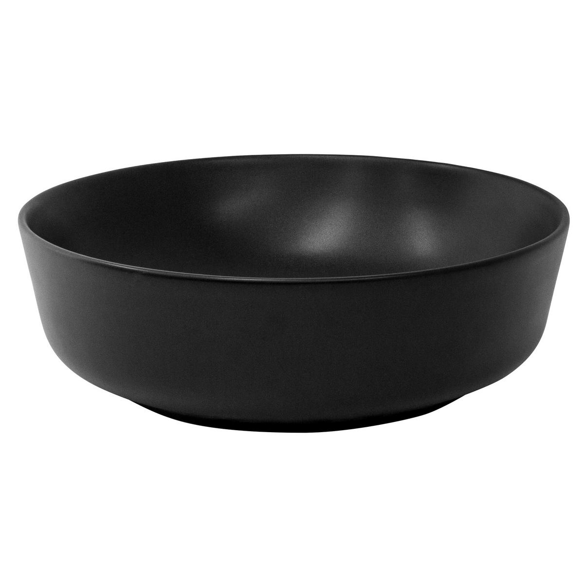 WASCHBECKEN - Schwarz, Keramik (41.5/13.5/41.5cm) - ML-DESIGN