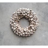 TROCKENBLUMEN Cocofruchtkranz Beige - Beige, Naturmaterialien (3cm)