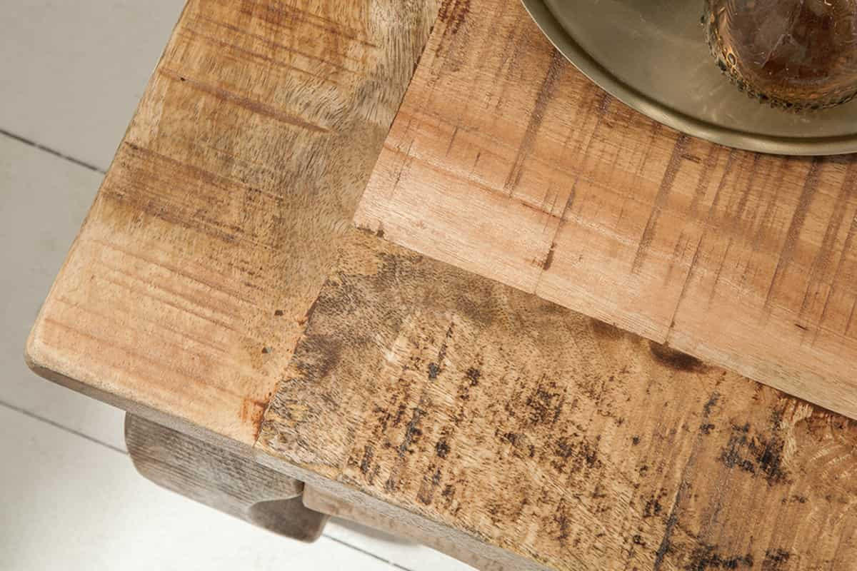COUCHTISCH OPIUM ANTIQUE Mango rechteckig Natur 60cm - Goldfarben/Braun, Holz (60/60/41cm) - riess-ambiente