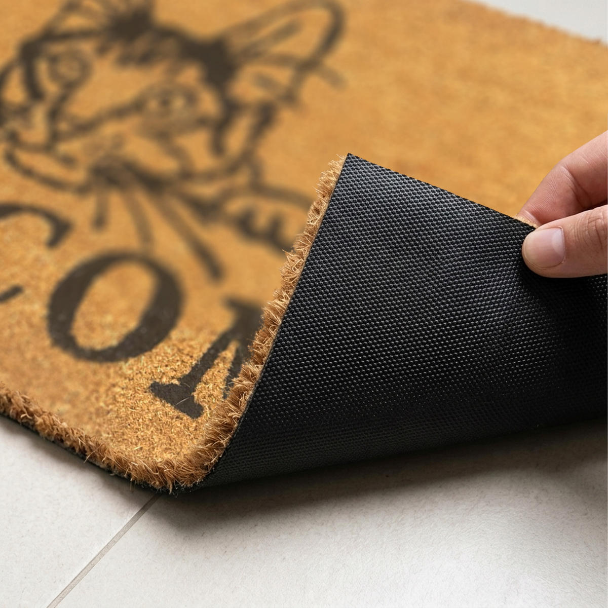 ROHOŽ - viacfarebná, textil/plast (60/40cm) - Relaxdays
